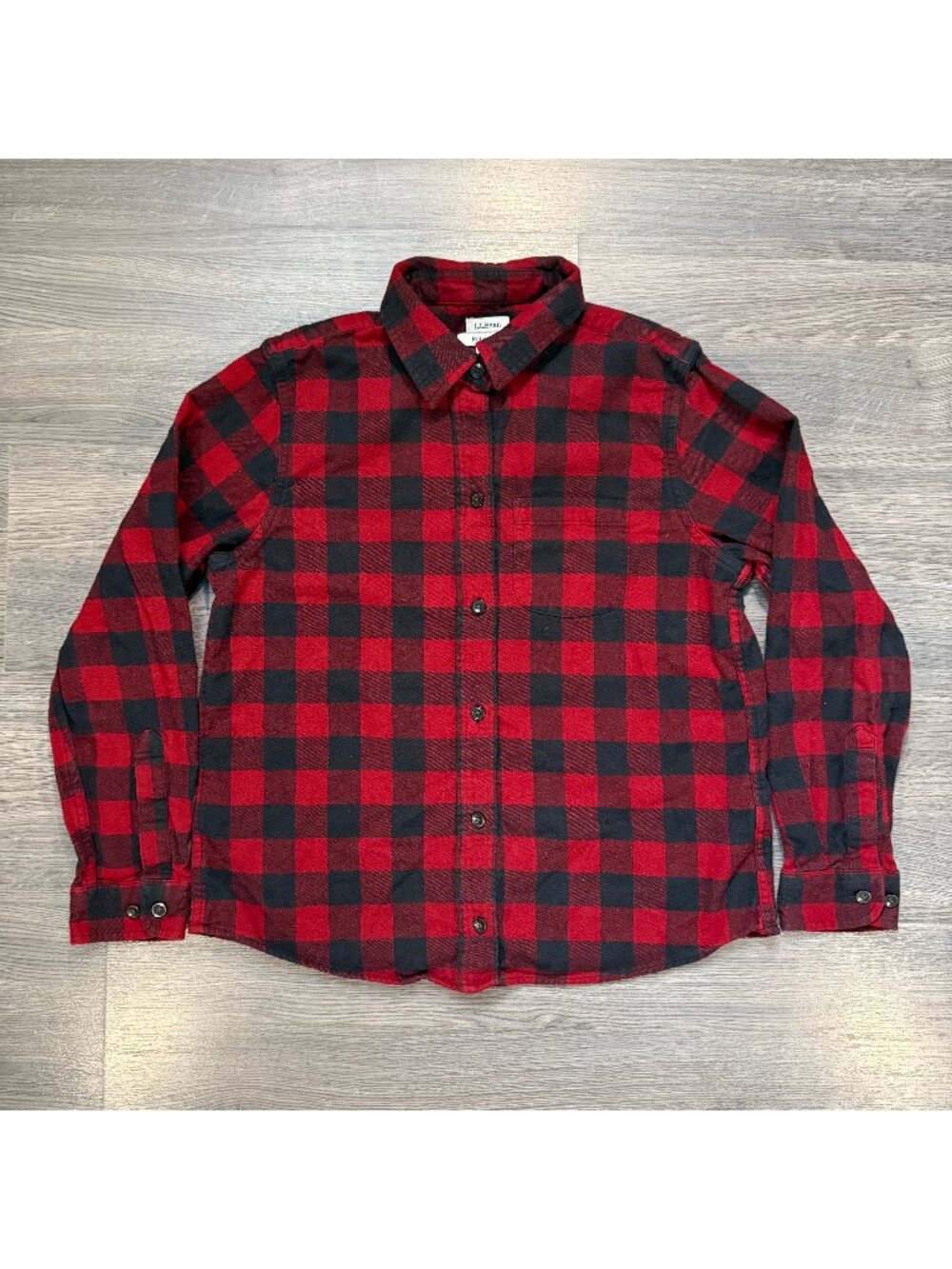 L.L. Bean Women's Scotch Plaid Flannel Shirt - Red/Black